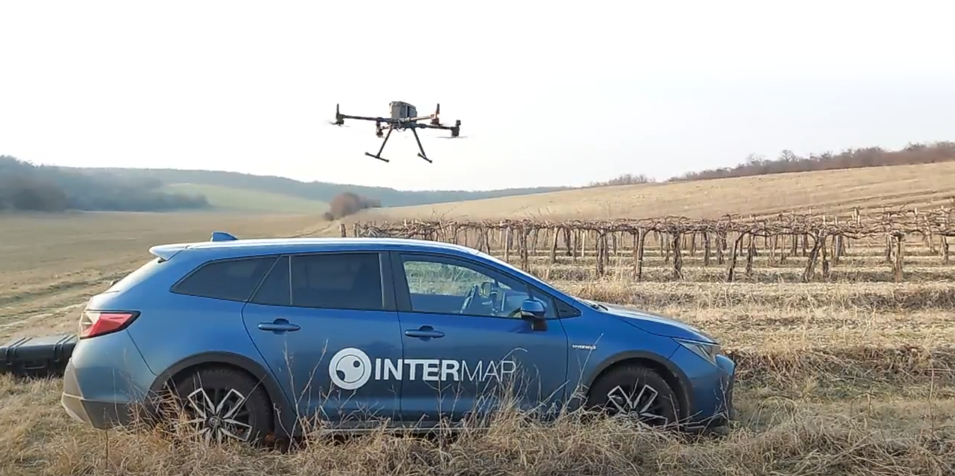 Car with drone
